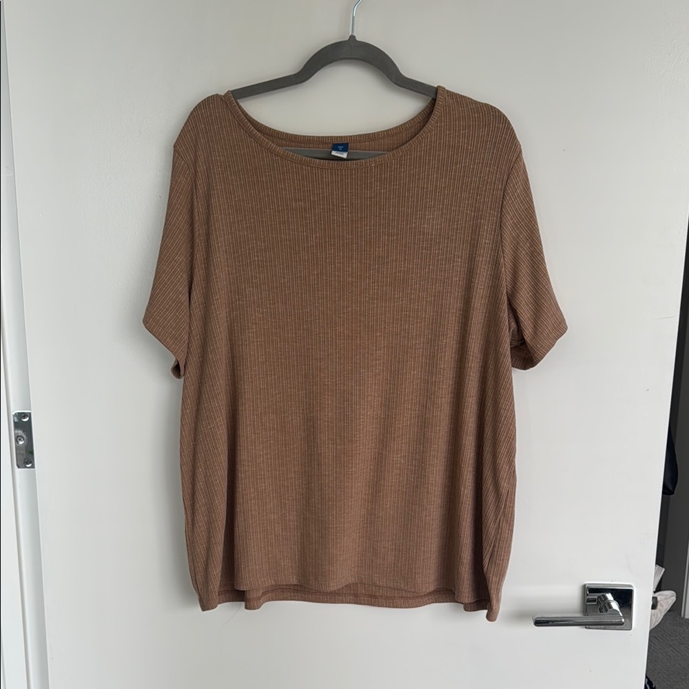 XL Old Navy Casual Brown Tee